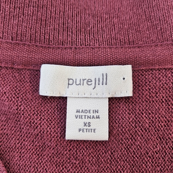 J. Jill Pure Jill Oversized V-neck Drop Shoulder Relaxed Sweater XS PETITE - Picture 5 of 9